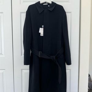 Uniqlo x JW Anderson Navy Double Face Single Breasted Coat